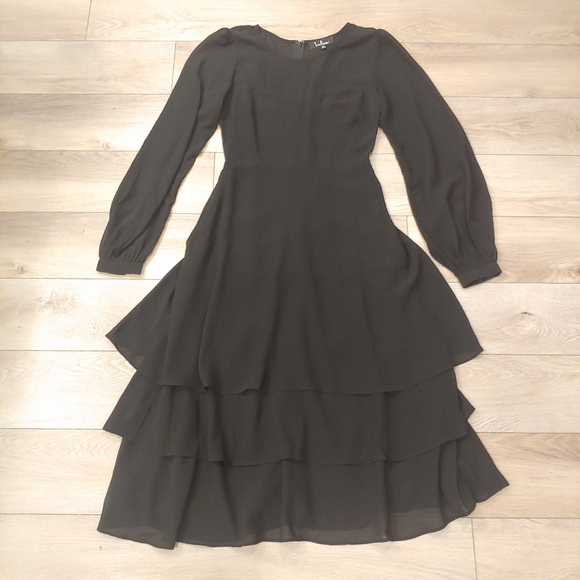 Black Midi Dress // size XS - Picture 5 of 8